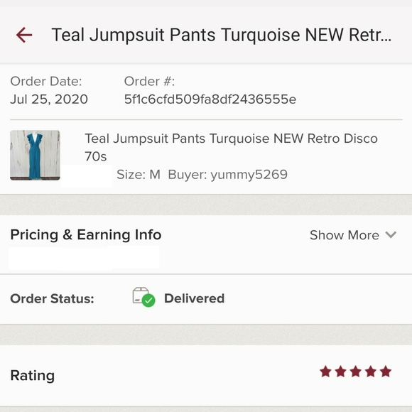 Teal Jumpsuit Pants Turquoise NEW Retro Disco 70s - Picture 11 of 12